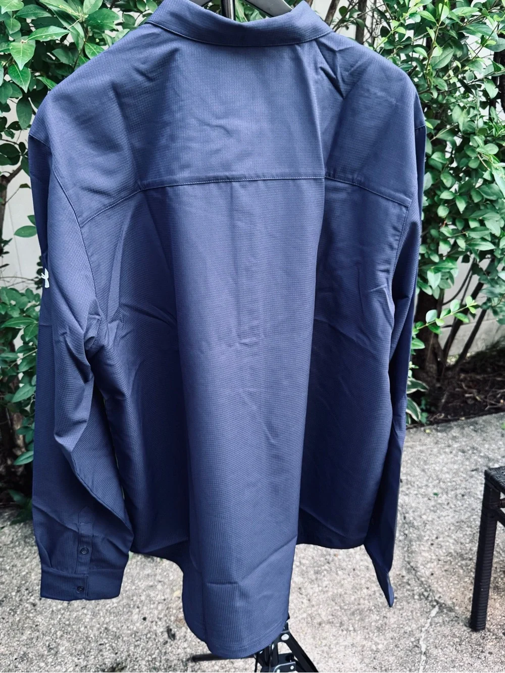 Under Armour Men’s Ultimate Long Sleeve Button Down Shirt Navy XXL 2XL NWT